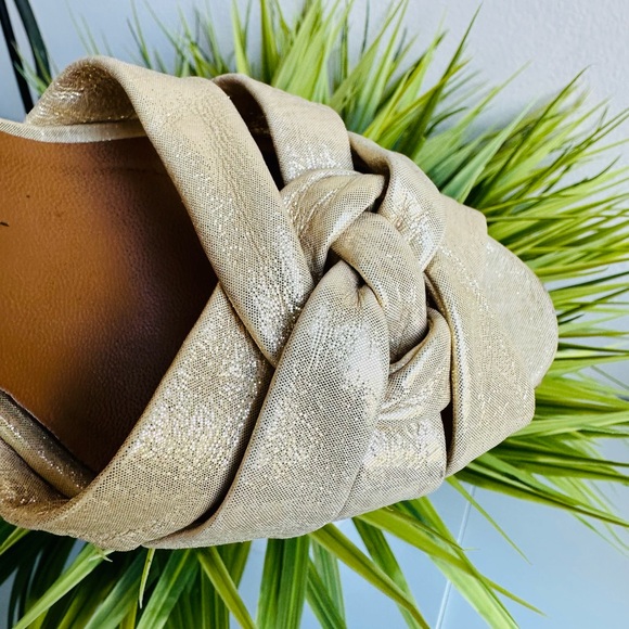 Miss Sixty | Leather Gold Sandals - Picture 2 of 16